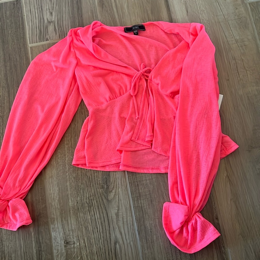 Size:Small Hot pink blouse